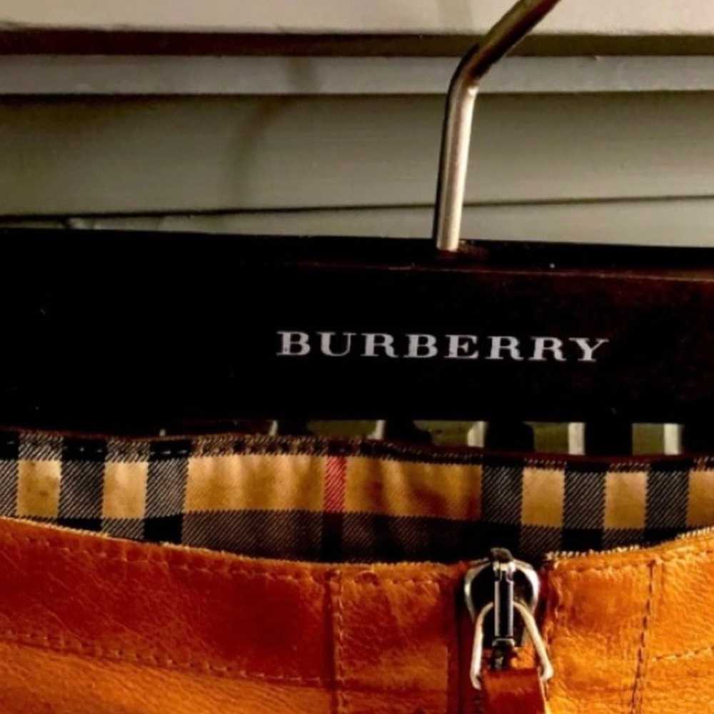 Genuine Vintage Burberry leather skirt